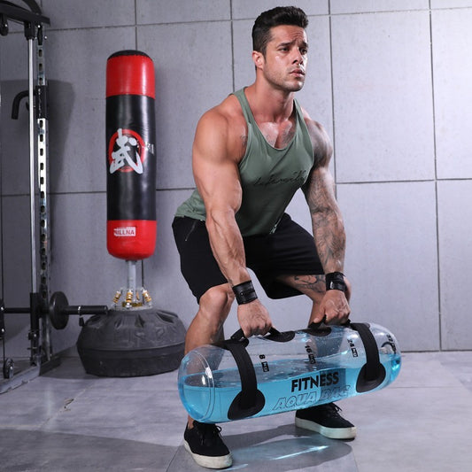 Transparent Cylindrical Weight-bearing Fitness Water Dumbbell