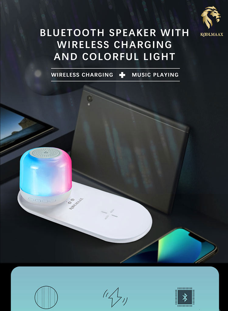 شاحن Koolmaax 2023 Night Light Charger 3 في 1 مع مصباح بجانب السرير متعدد الاستخدامات اتجاه جديد 