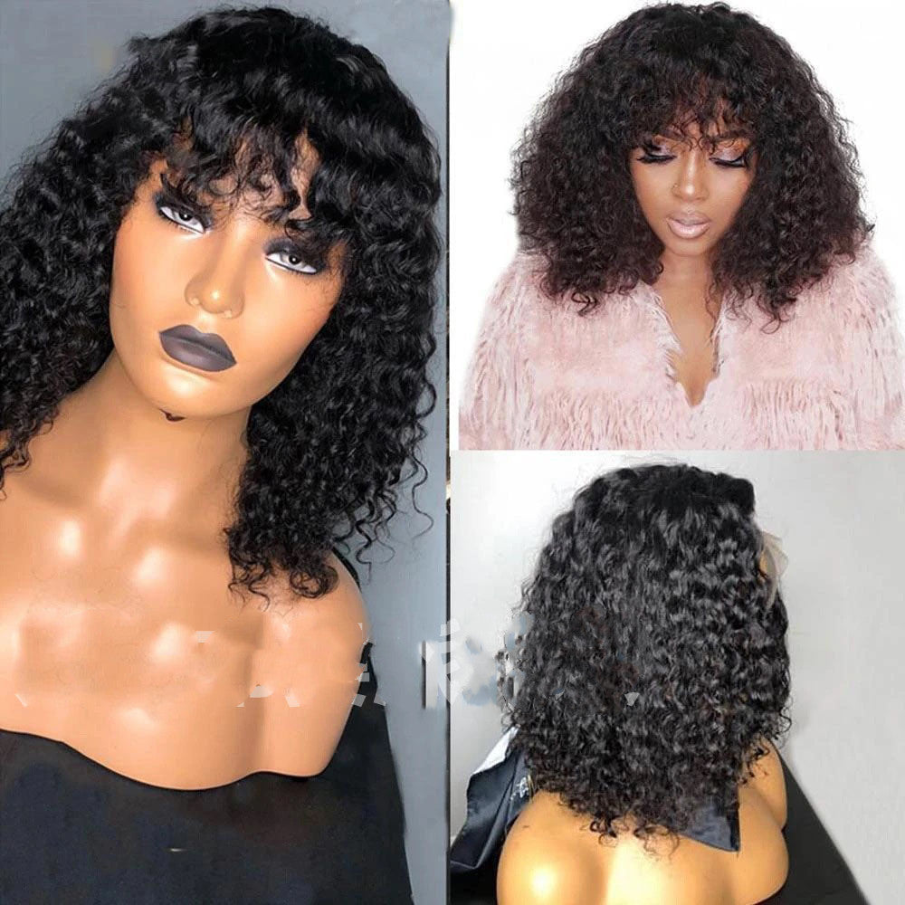 European And American Wig Ladies Kinky Curly Short Curly Hair