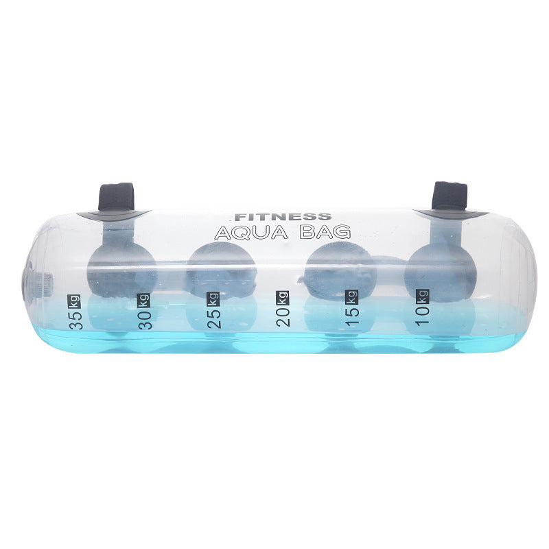 Transparent Cylindrical Weight-bearing Fitness Water Dumbbell