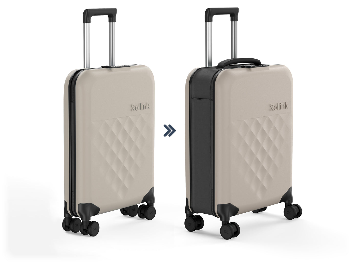 Flex Spinner Collapsible Suitcase