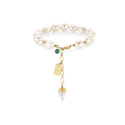 Natural Zircon Pearl Bracelet Luxury Jewelry