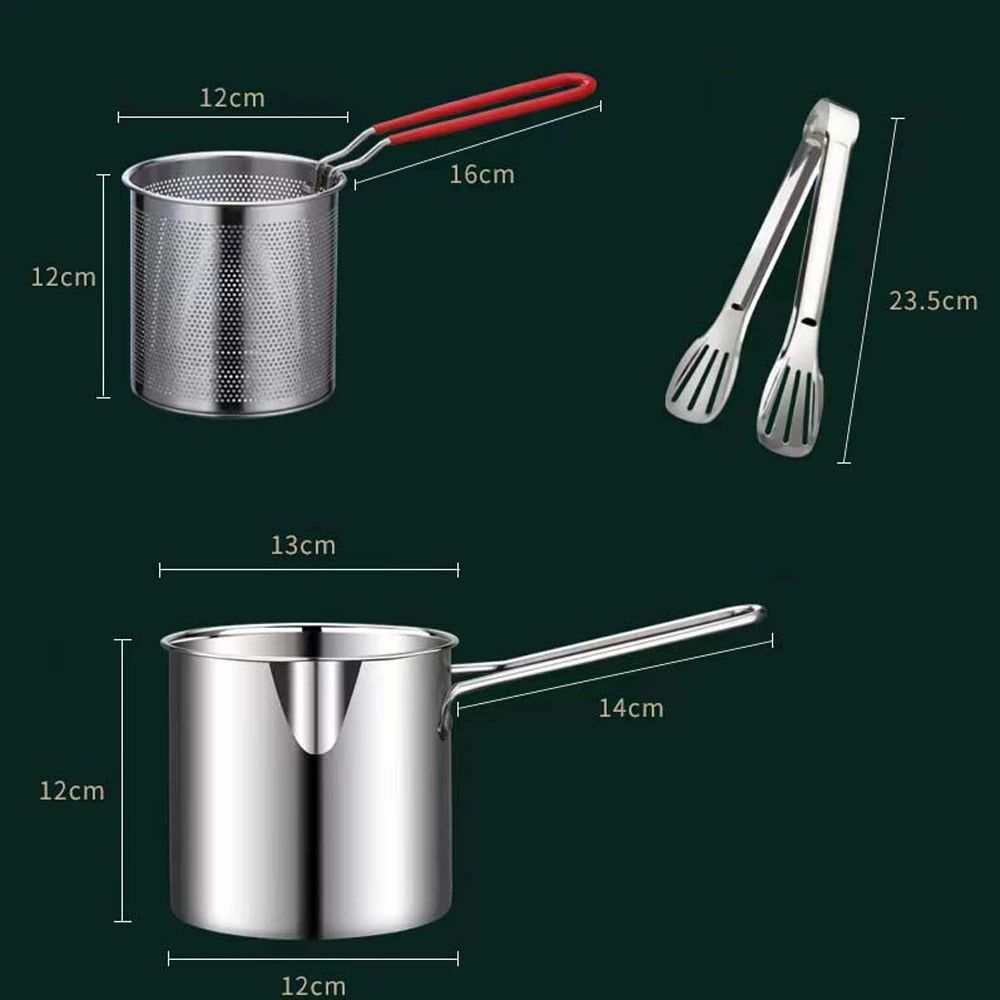 FryPro™ Frying Pot With Strainer Basket