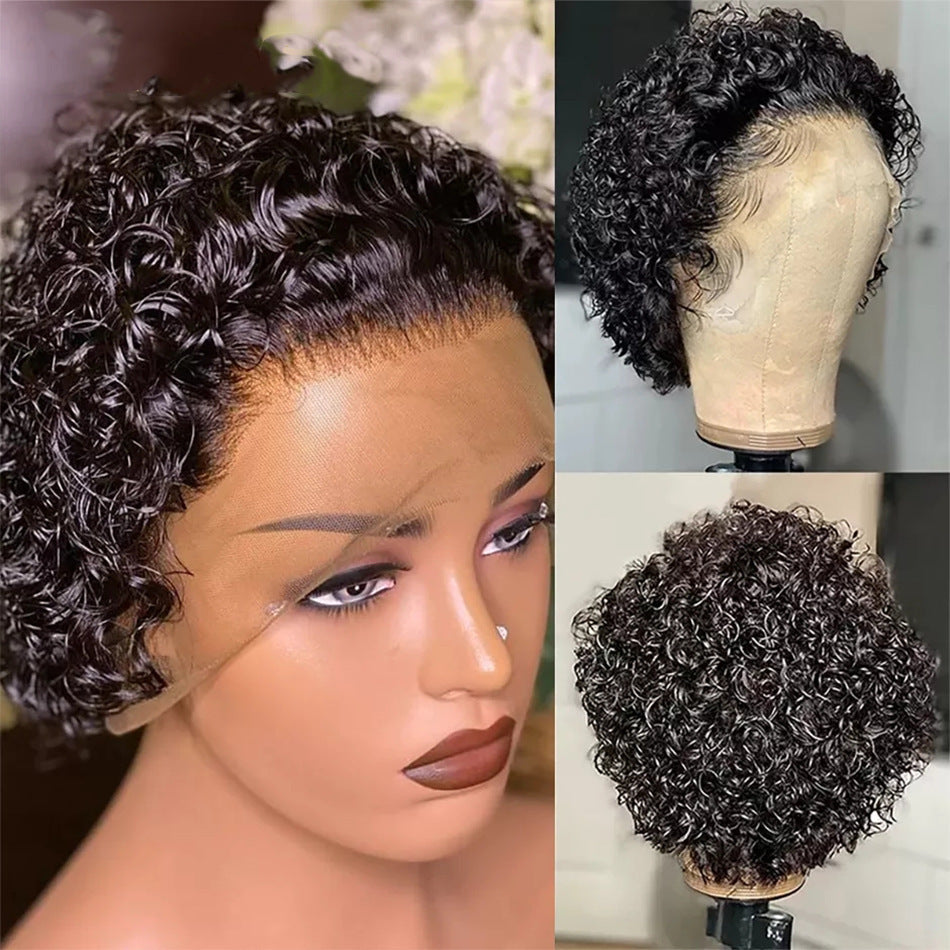 Cut Real Hair Front Lace Wig