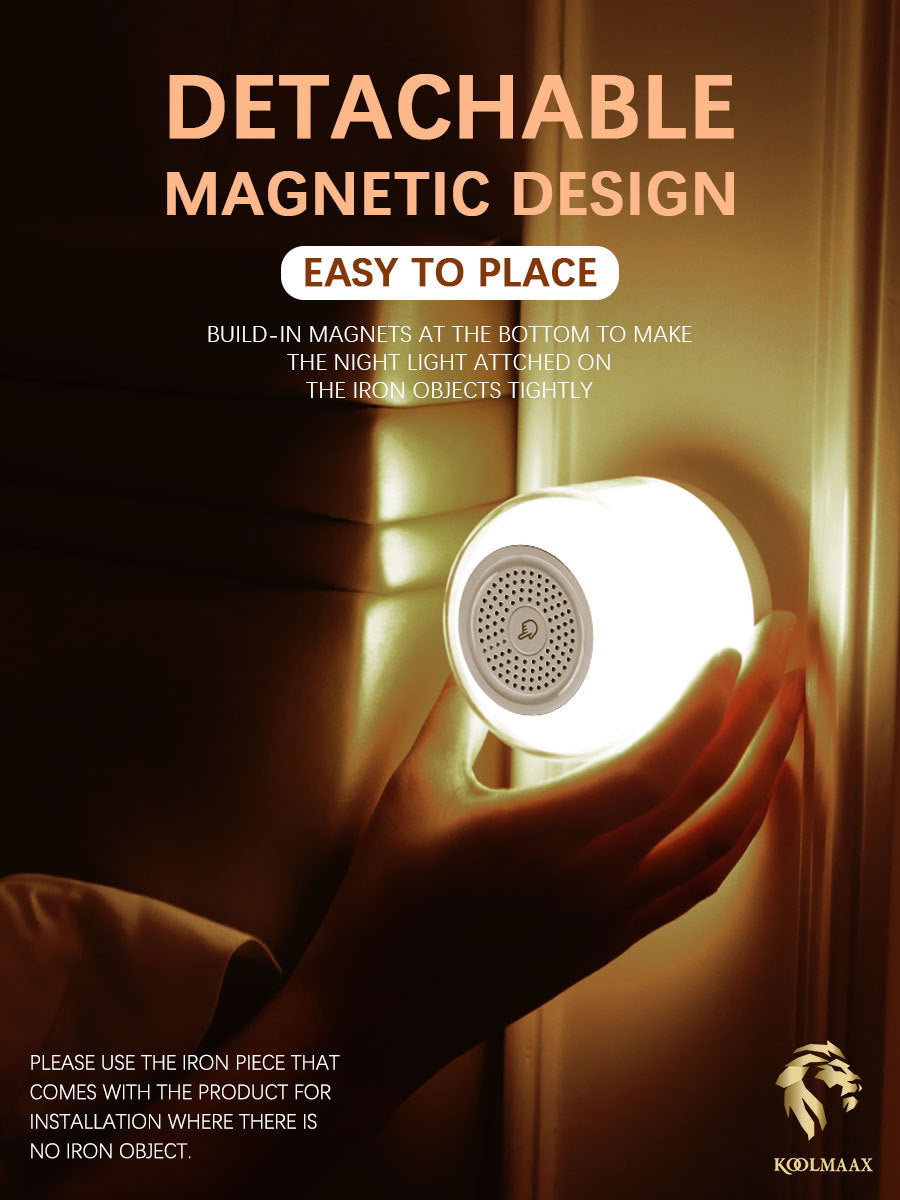 شاحن Koolmaax 2023 Night Light Charger 3 في 1 مع مصباح بجانب السرير متعدد الاستخدامات اتجاه جديد 