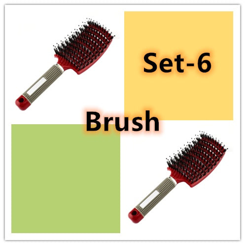 Hairbrush Anti Klit Brushy Haarborstel Women Detangler Hair Brush Bristle Nylon Scalp Massage  Teaser Hair Brush Comb