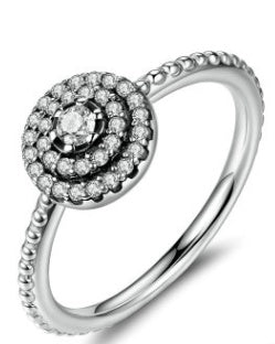 925 Sterling Silver Diamante Ring