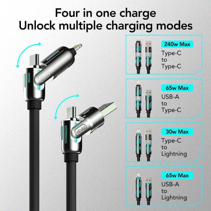 4-in-1 Multi USB Charging Cable ( Buy 1 Get 1 Free)