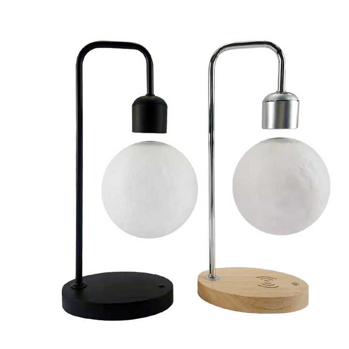 Magnetic Floating Moon Lamp with Wireless Charging