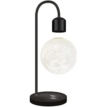 Magnetic Floating Moon Lamp with Wireless Charging