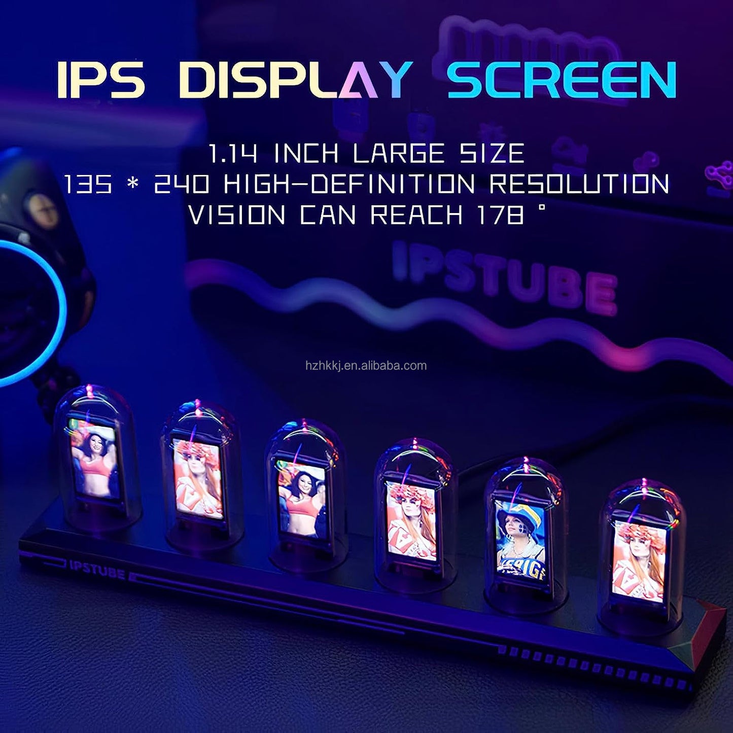 Marvel Tubes IPS Display Clock