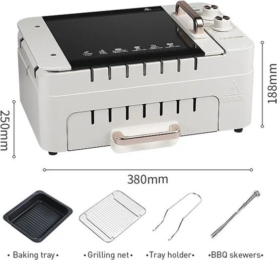 3-in-1  ELECTRIC BARBECUE MACHINE HOUSEHOLD ELECTRIC GRILLS